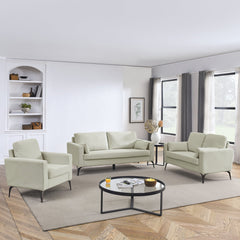 3 Piece Living Room Sofa Set, including 3-Seater Sofa, Loveseat and - Horizon Bliss