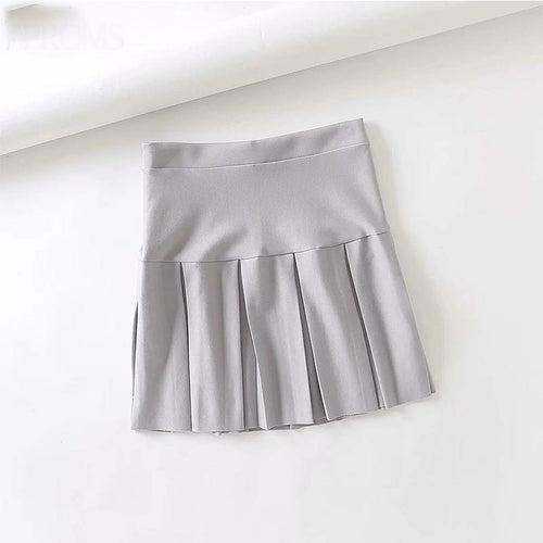 Candy Color Pleated Short Mini Skirts - Horizon Bliss