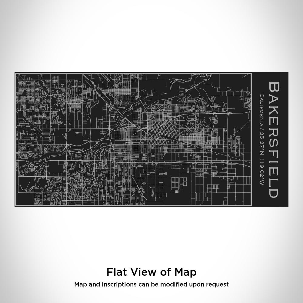 Bakersfield - California Map Insulated Bottle in Matte Black