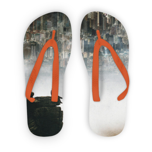 Between The Haze Adult Flip Flops