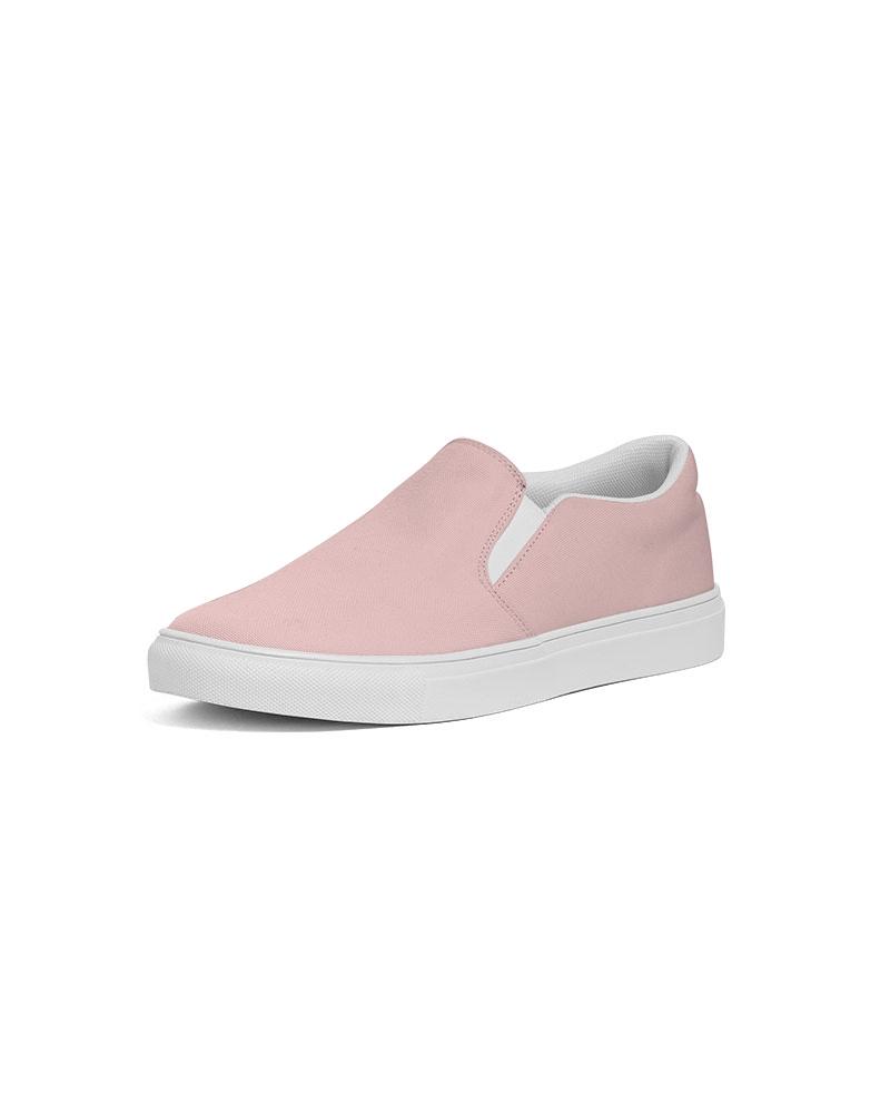 Womens Sneakers - Rose Pink Slip-on Canvas Sports Shoes - Horizon Bliss