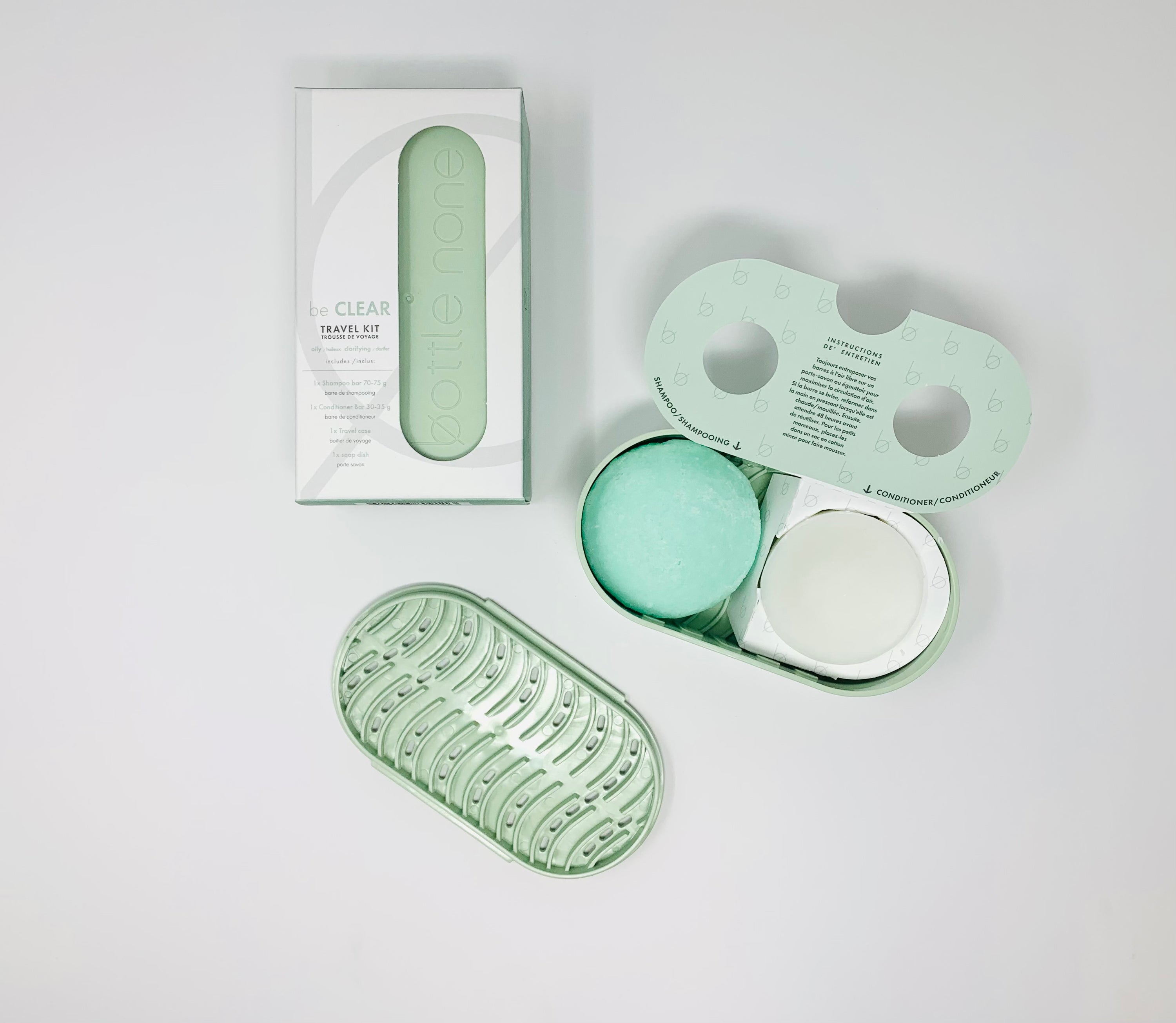 '-DEEP CLEAN-be CLEAR Travel/Soap Dish Set - Horizon Bliss