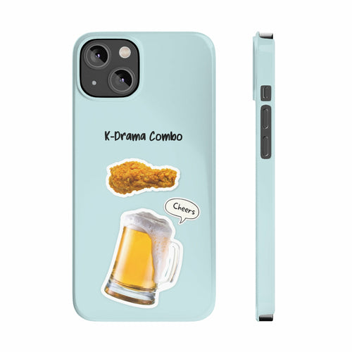 Fried Chicken and Beer Slim Case for iPhone 14 Series