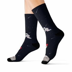 Astronaut and Space Funny Novelty Socks - Horizon Bliss