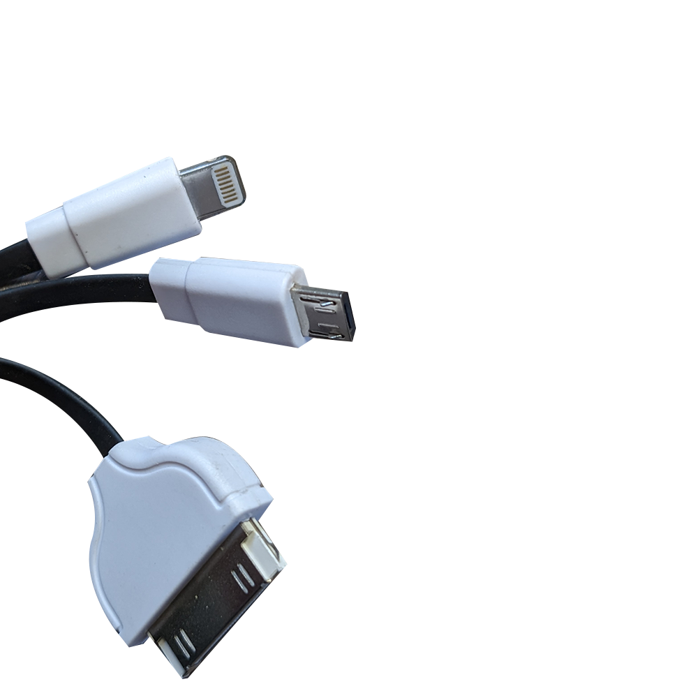 Camelion CDC006 3 In 1 USB, Micro-USB, Lightning Cable Bulk