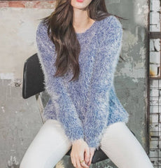 Womens Short Dreamy Soft Sweater - Horizon Bliss