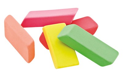 Baumgartens NEON Pencil Erasers ASSORTED Colors (74001) - Horizon Bliss