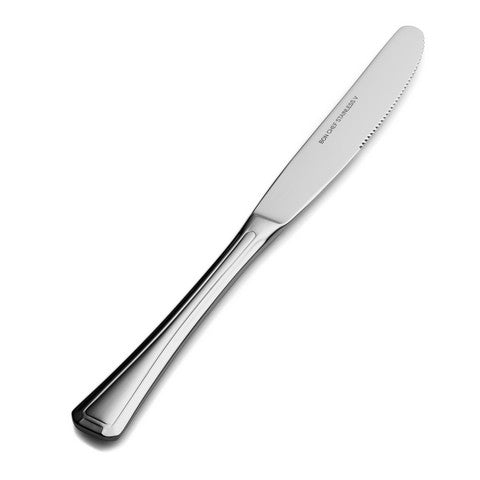 Bon Chef S511 Prism Regular Solid Handle Dinner Knife, Pack of 12