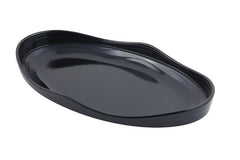 Bon Chef 53203BLACK 18 x 11 x 2.25 in. Euro Round Bowl 3 quart Bowl&#4