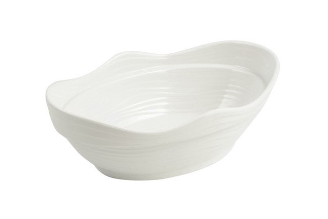 Bon Chef 53205IVORY 12 x 8 x 4 in. Euro Round Bowl 3 quart Bowl, I