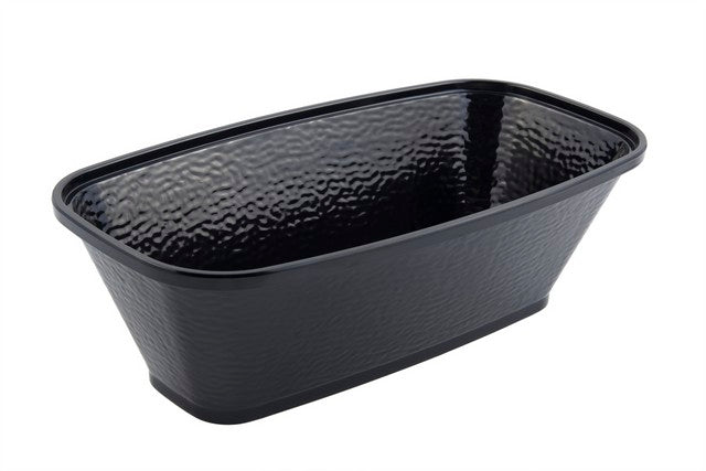 Bon Chef 53301BLACK 10.25 x 19 x 6 in. Dynasty Square Bowl, Black