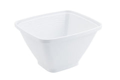 Bon Chef 53303WHITE 10.25 x 9 x 6 in. Dynasty Square Bowl, White