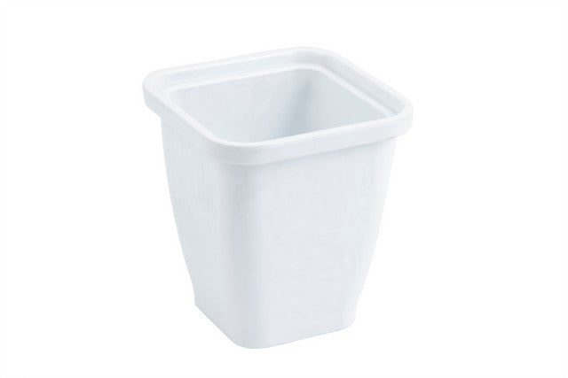 Bon Chef 53305WHITE 5.25 x 5.25 x 7 in. Dynasty Square Bowl, White