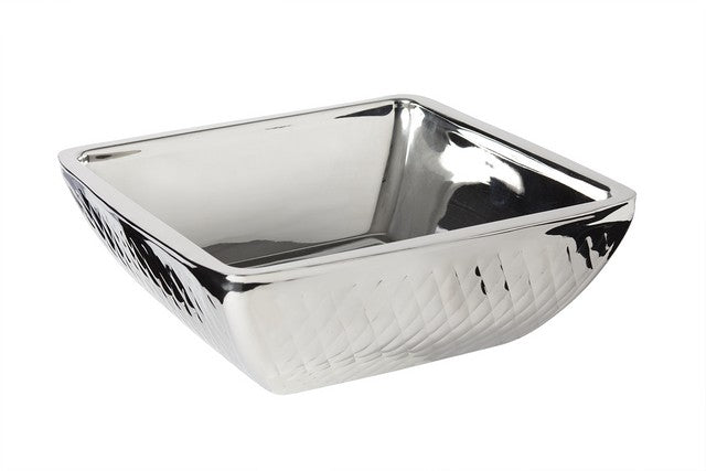 Bon Chef 9332DI 10.25 x 10.25 x 3.87 in. Square Diamond Cold Wave Bowl