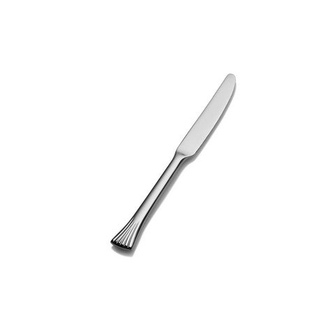 Bon Chef S2817 6.90 in. Mimosa Euro Solid Handle Butter Knife, Pac