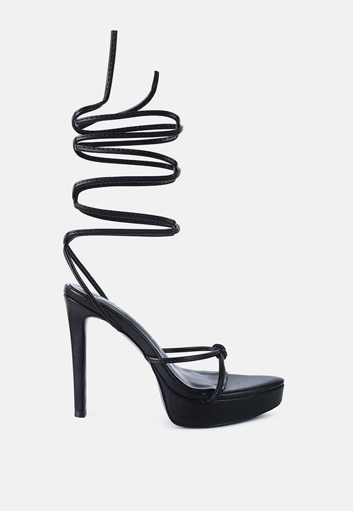 bondage high heel lace Up heels - Horizon Bliss