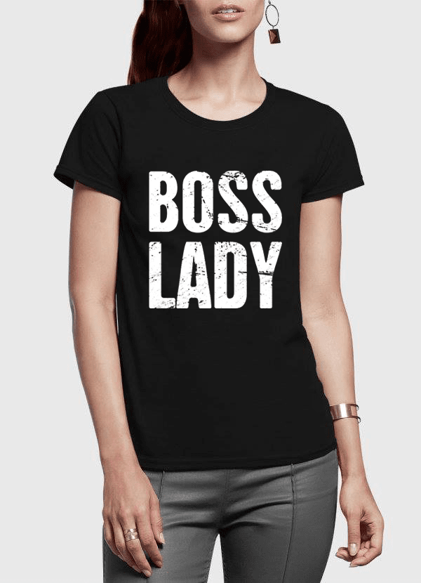 Boss Lady Half Sleeves Women T-shirt - Horizon Bliss