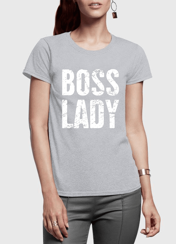 Boss Lady Half Sleeves Women T-shirt - Horizon Bliss