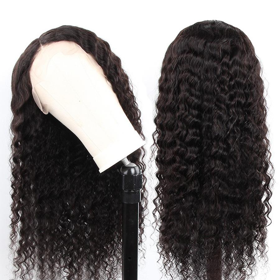 Deep Wave 13x6 Transparent Lace Frontal Brazilian Human Hair Wigs - Horizon Bliss