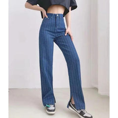 Denim Flare Pants Indie Aesthetic Long Baggy Trousers Women Harajuku - Horizon Bliss