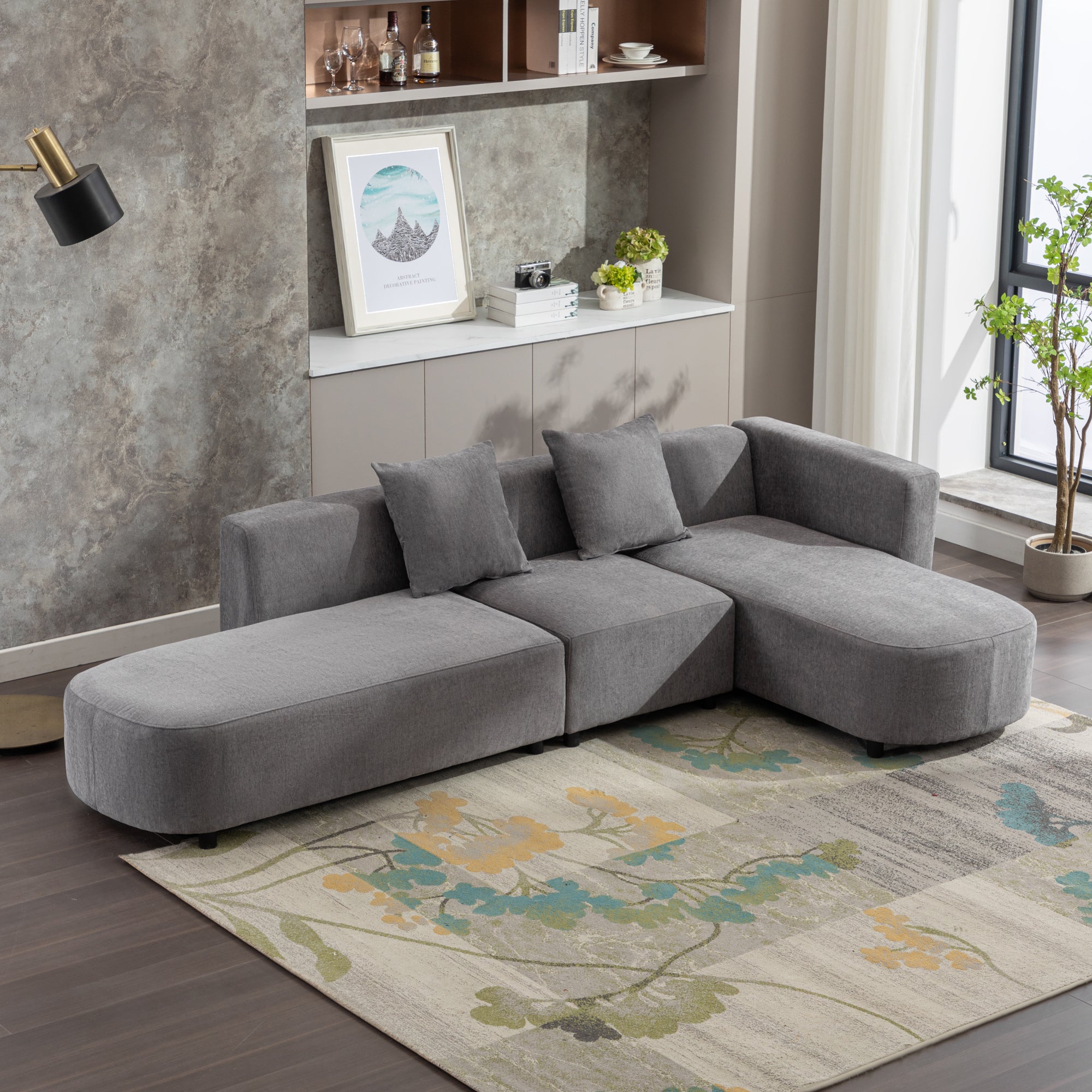 Luxury Modern Style Living Room Upholstery Sofa - Horizon Bliss