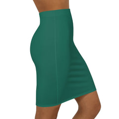 Womens Skirt, Teal Green Pencil Skirt - Horizon Bliss