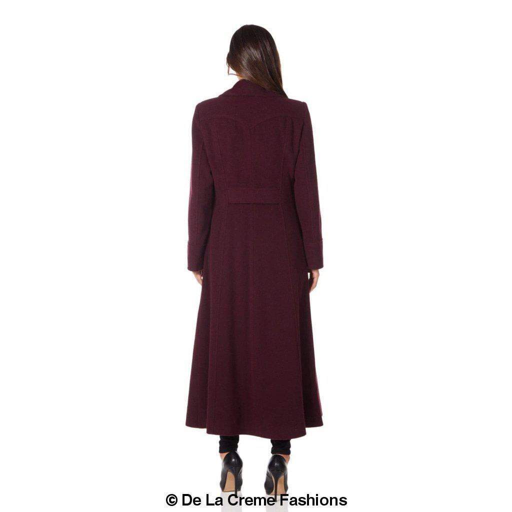 Wool Blend Double Breasted Maxi Coat (2004-WOOL) - Horizon Bliss