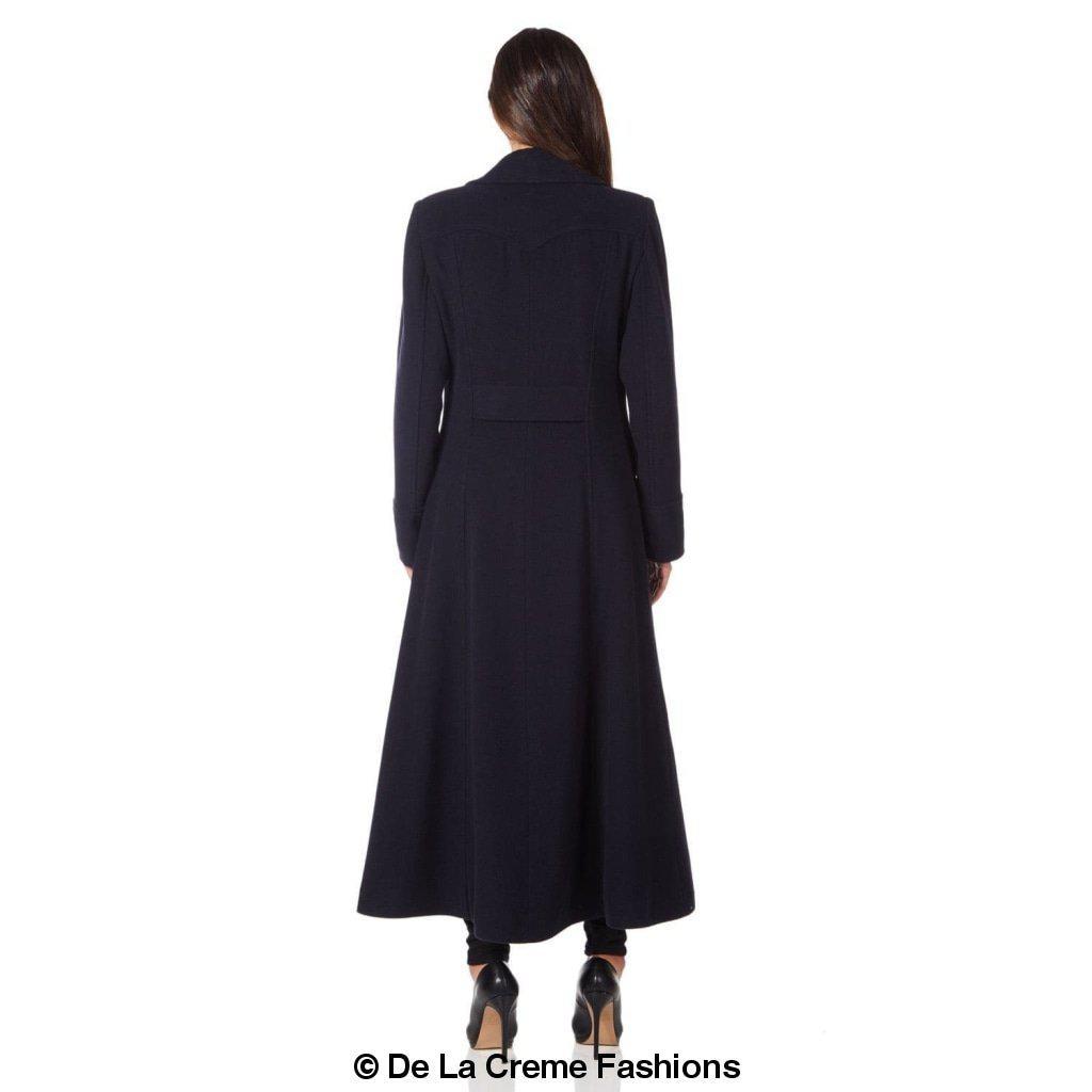 Wool Blend Double Breasted Maxi Coat (2004-WOOL) - Horizon Bliss