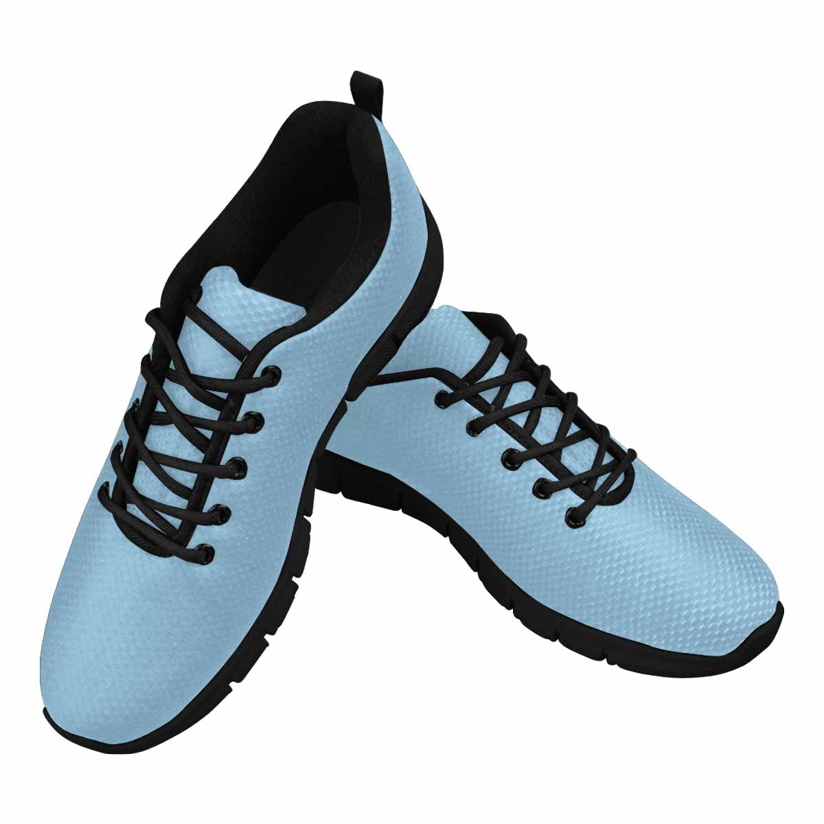 Sneakers For Men, Cornflower Blue - Canvas Mesh Athletic Running Shoes - Horizon Bliss