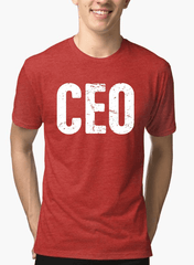 CEO Half Sleeves Melange T-shirt - Horizon Bliss