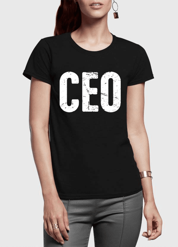 CEO Half Sleeves Women T-shirt - Horizon Bliss