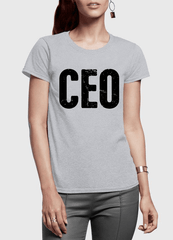 CEO Half Sleeves Women T-shirt - Horizon Bliss