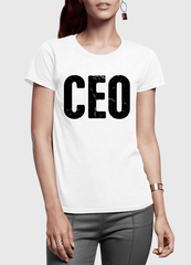 CEO Half Sleeves Women T-shirt - Horizon Bliss