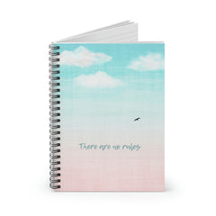 There Are No Rules Spiral Notebook - Horizon Bliss