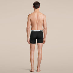 Men's Classic Black Boxer Brief Underwear with Pouch - Horizon Bliss