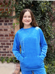 Girls Sweat Top | Inspiration Blue | Limeapple - Horizon Bliss