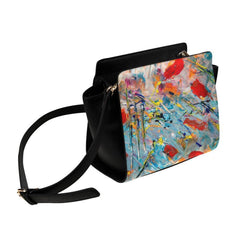 Women’s Crossbody Bag, Multicolor Abstract Handbag