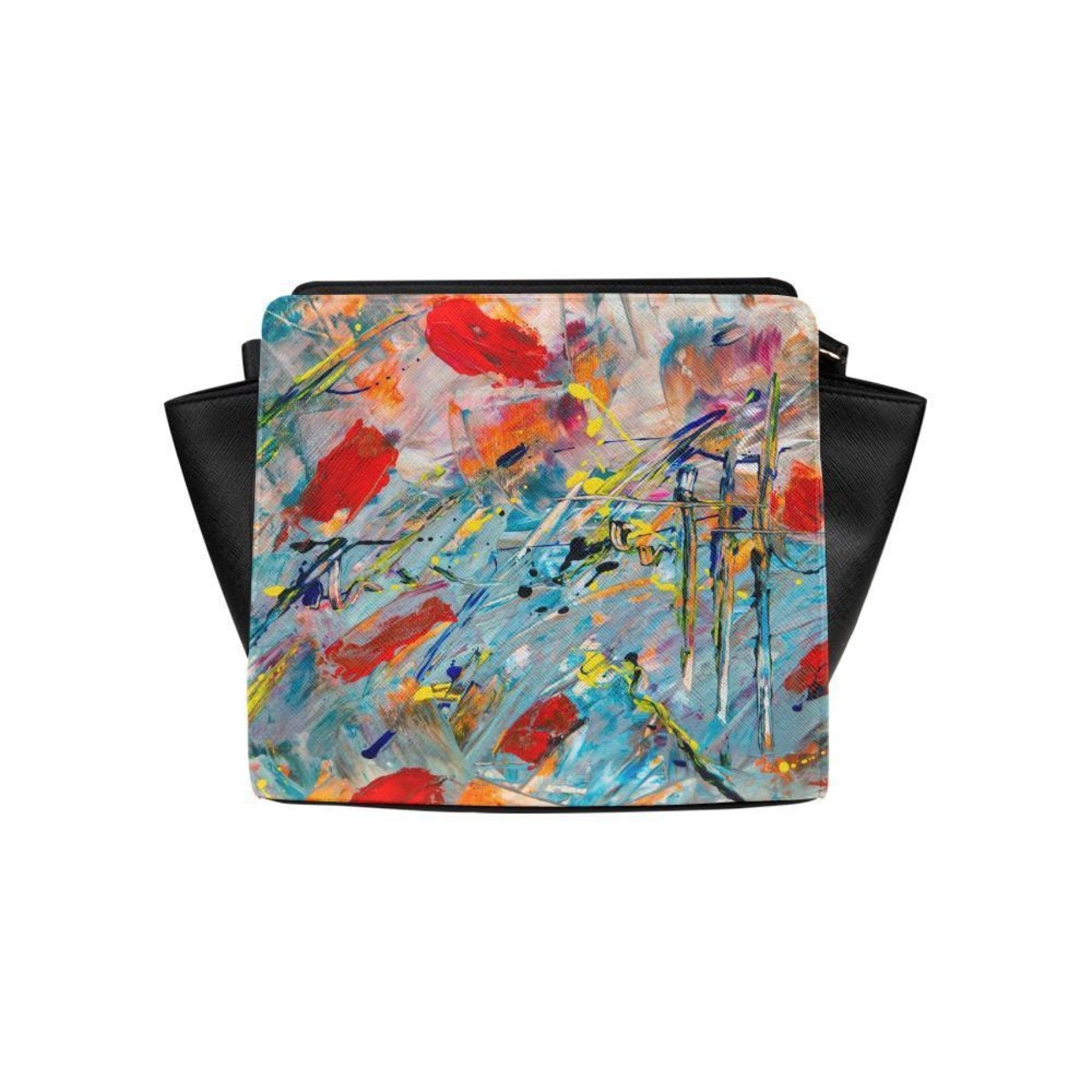 Women’s Crossbody Bag, Multicolor Abstract Handbag