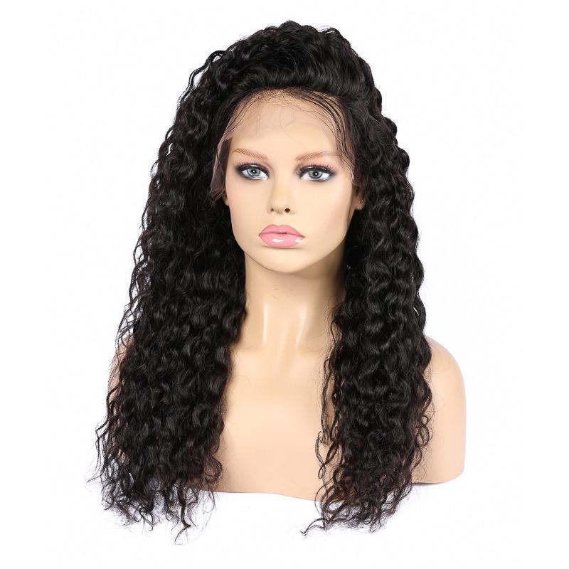 13x4 HD Transparent Lace Frontal Deep Wave Human Hair Wigs 200% Densit - Horizon Bliss