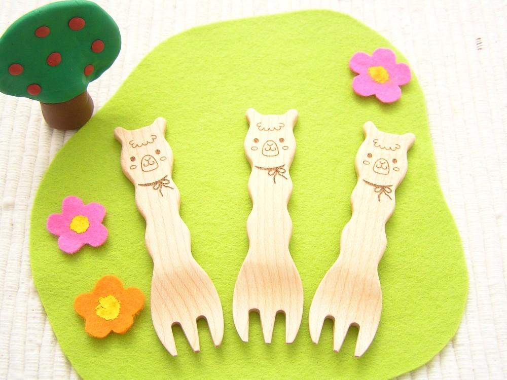 Cute Alpaca Snack Fork