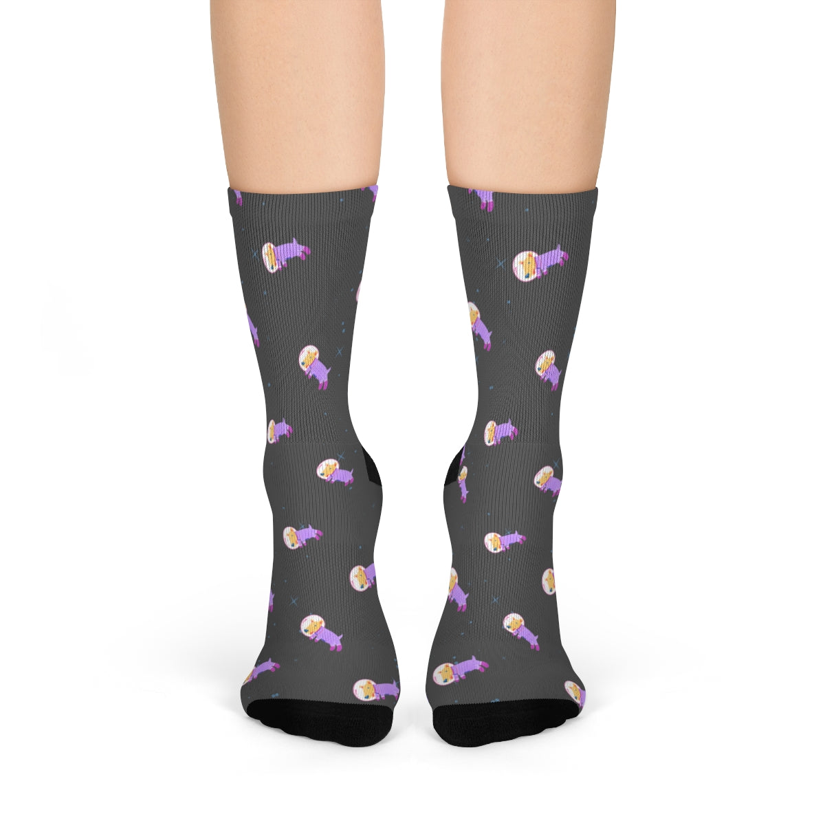 Astronaut Dog in Space Fun Socks - Horizon Bliss