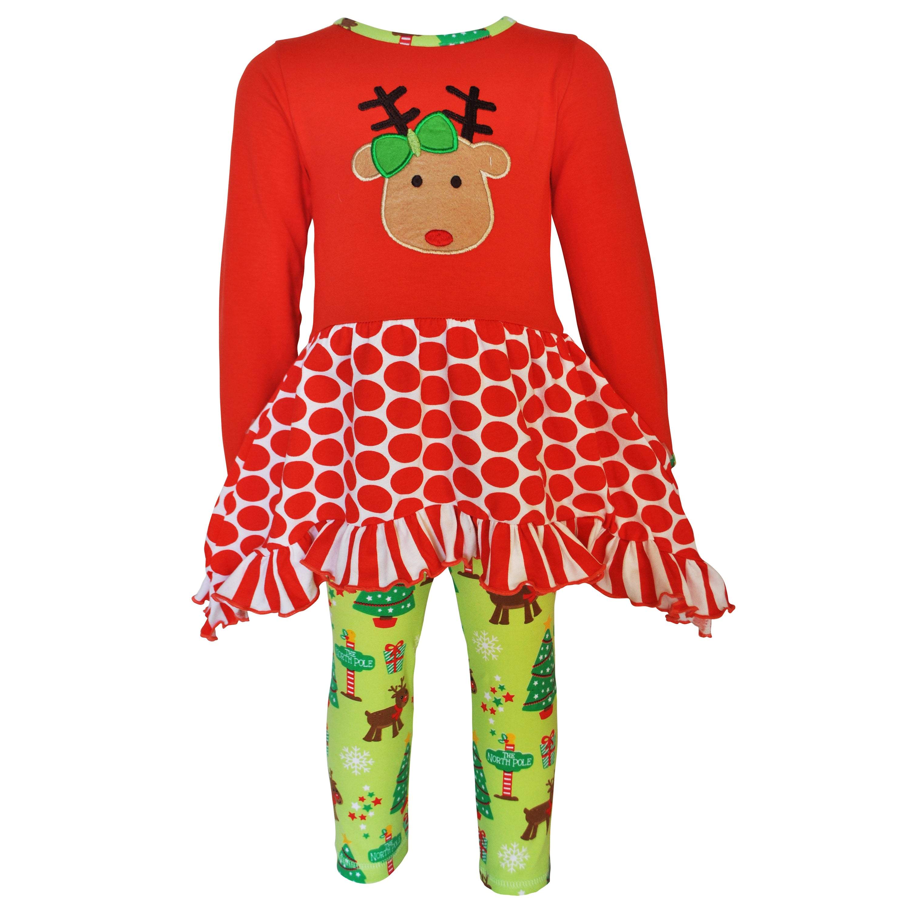 Girls Christmas Reindeer Tunic and - Horizon Bliss