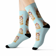 Cat with Sunglasses Socks - Horizon Bliss