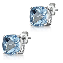 Dazzlers Birthstone Stud Earrings Sterling Silver - Horizon Bliss