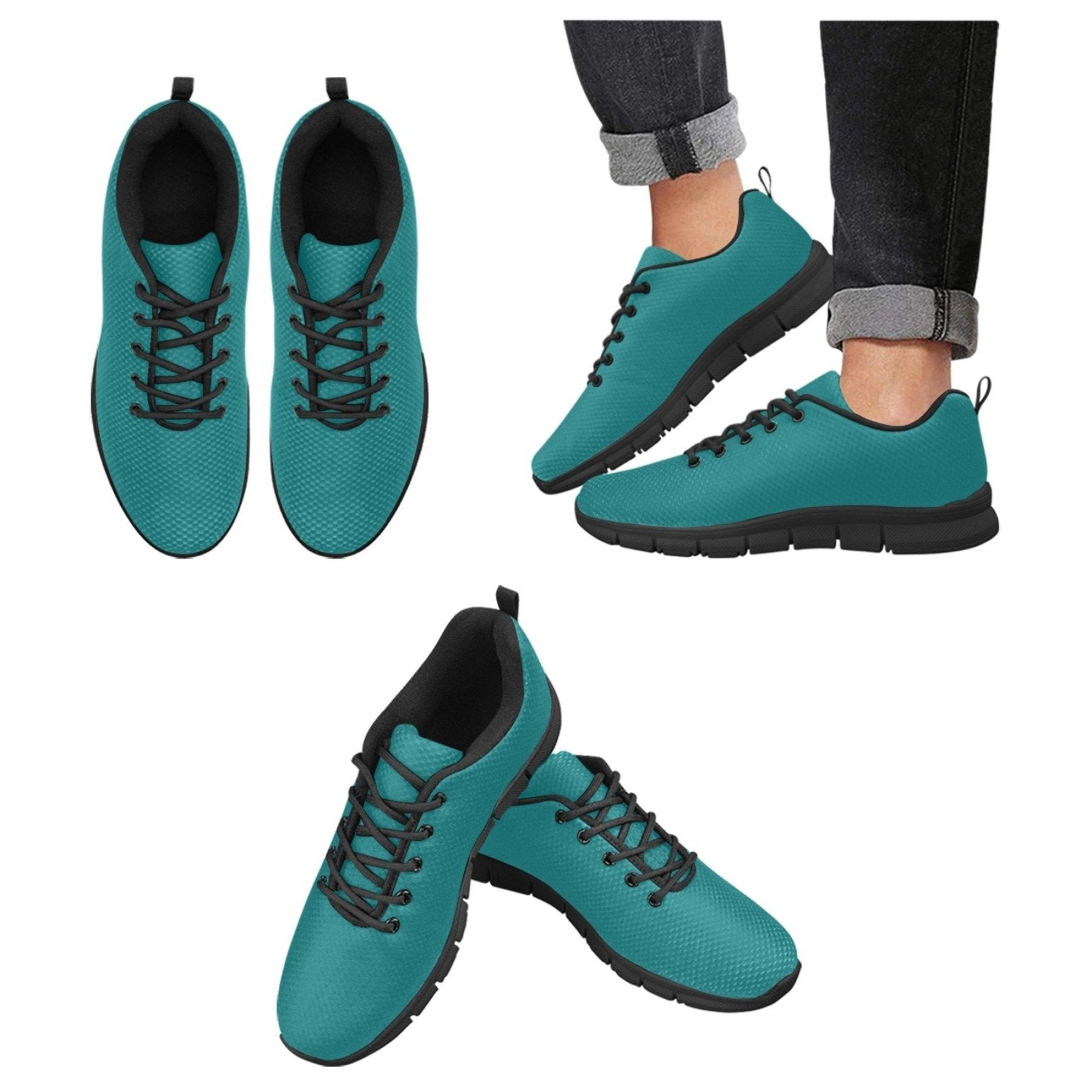 Womens Sneakers, Teal Green  Running Shoes - Horizon Bliss