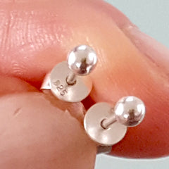 Sterling Silver 4 mm Ball Stud Earrings - Horizon Bliss