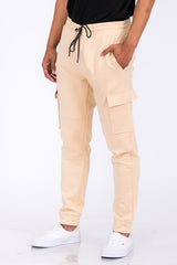 Cotton Blend Cargo Joggers - Horizon Bliss