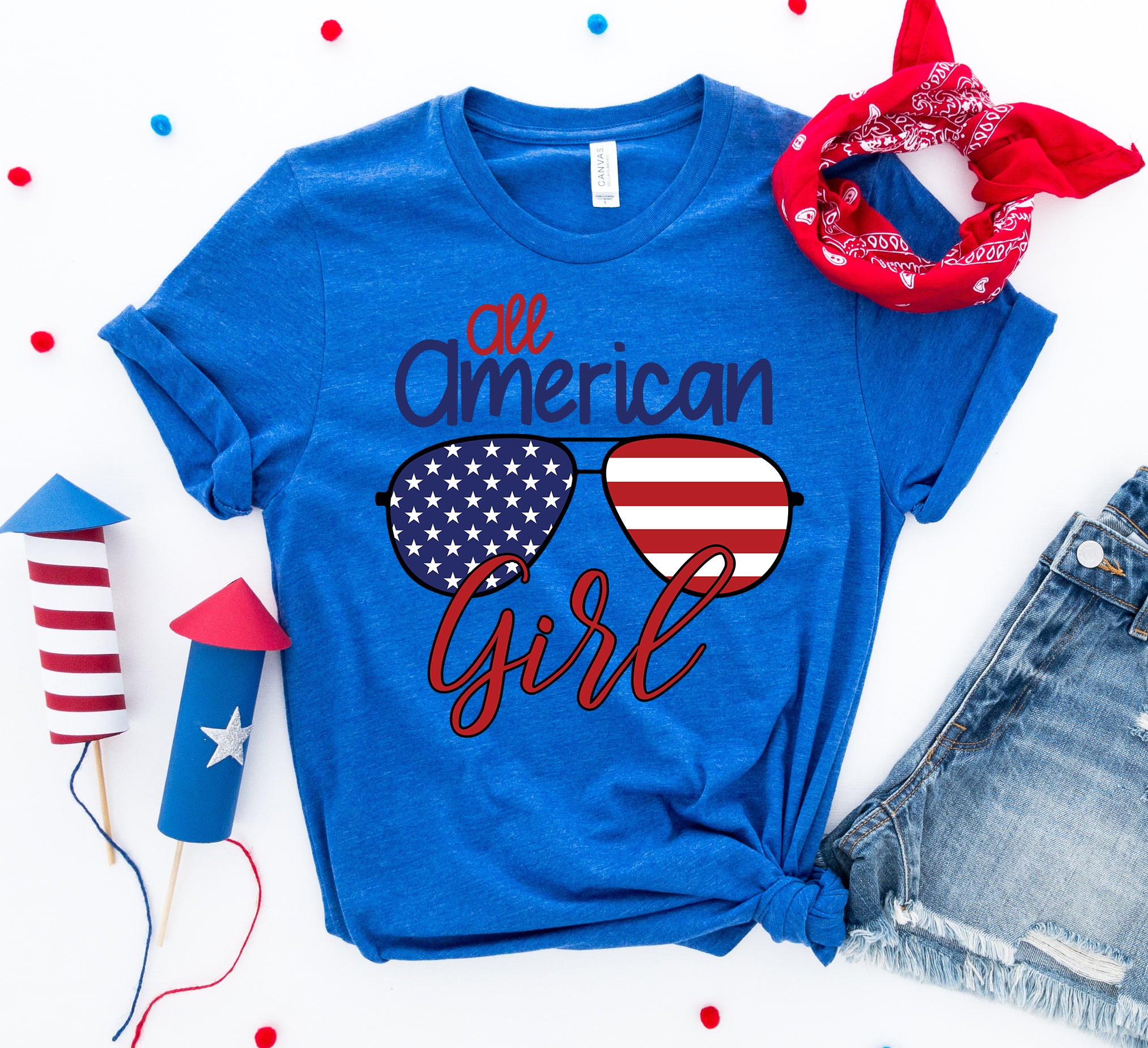 All American Girl T-shirt - Horizon Bliss