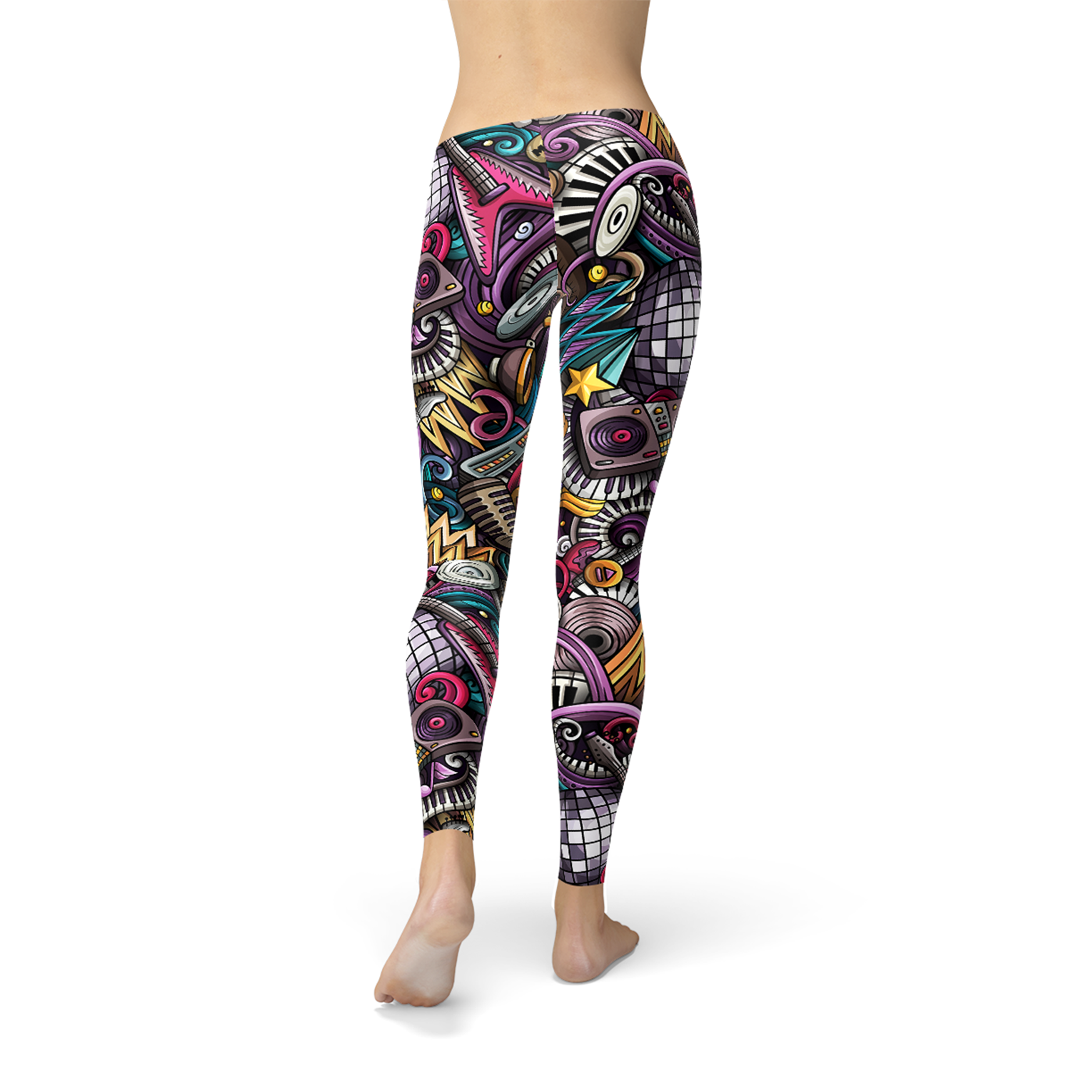 Womens Grunge Rock n Roll Leggings - Horizon Bliss