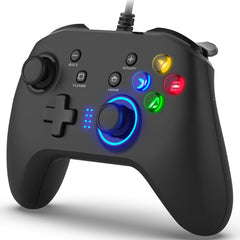 Wired Gaming Controller Joystick Gamepad with Dual-Vibration - Horizon Bliss